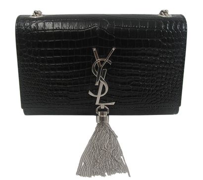 Kate Bandolera, 1.490&euro;, Bolso, Negro, Animal - Piel, Vista frontal